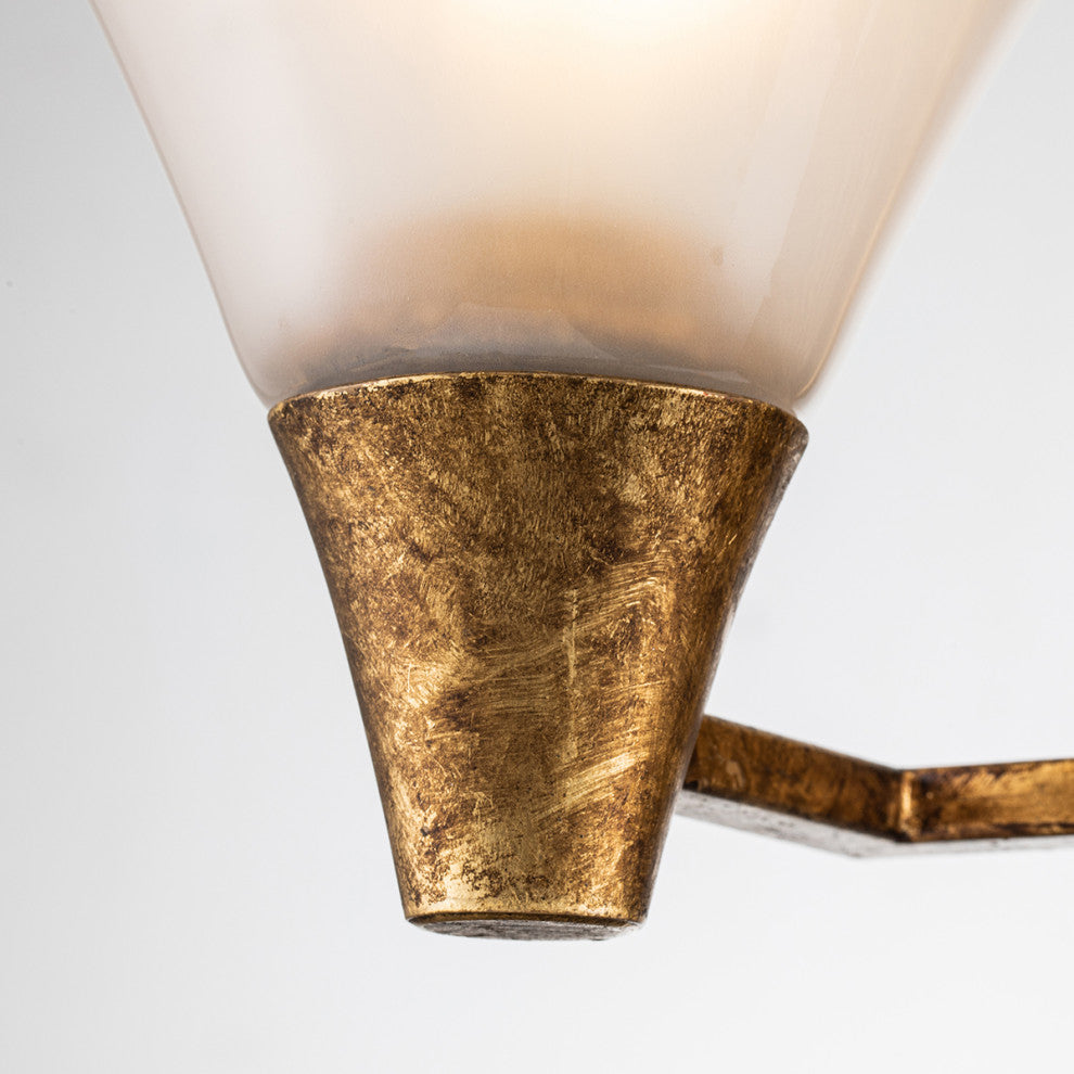 Jack 3 Light Bath Bar in Aged Brass