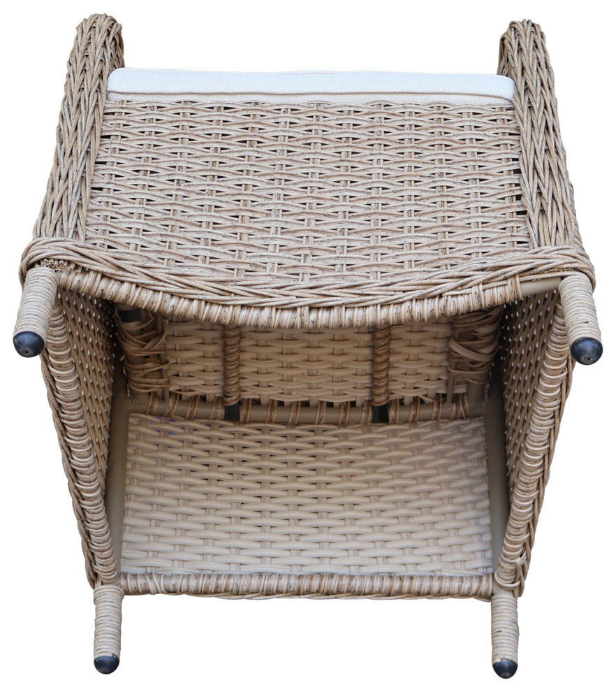 Outdoor Wicker Patio Dining Chair with Cushion