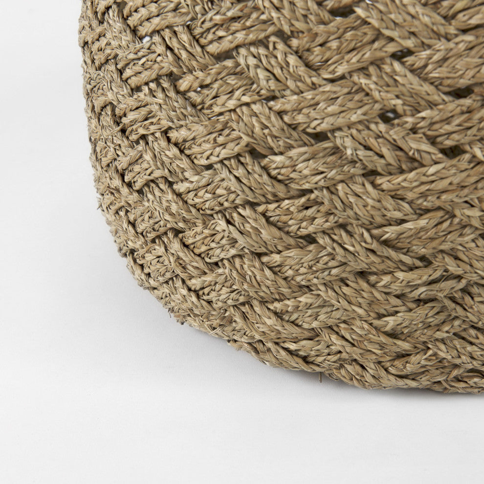 Set of Three Woven Wicker Storage Baskets