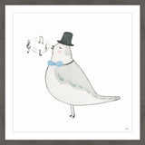 "Classic Bird" Framed Painting Print, 18"x18"