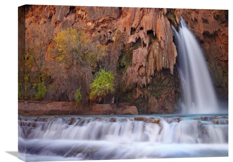 "Havasu Falls, Grand Canyon, Arizona" Canvas Giclee by Tim Fitzharris, 24"x18"