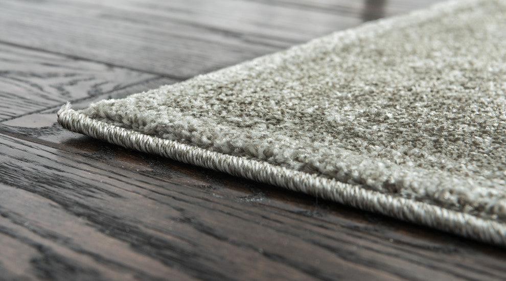 Unique Loom Light Gray La Jolla Floral 2' 0 x 6' 0 Runner Rug