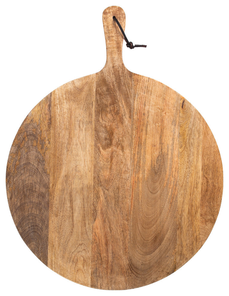 Artisan Wood - Farmhouse Natural Decorative 20" Serving Charcuterie Board