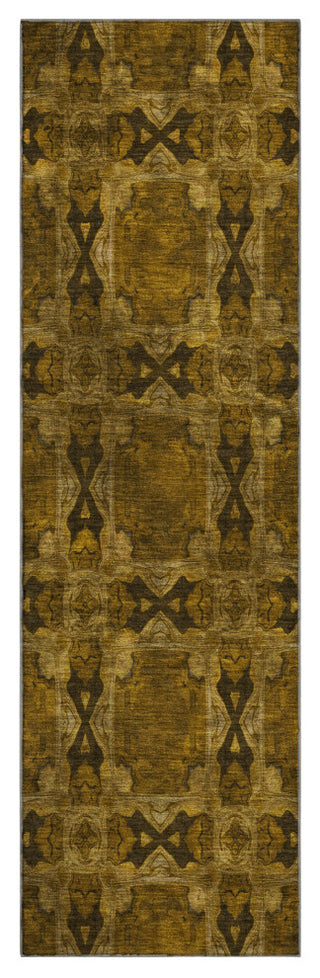 Premium Machine Washable Mayfield AMF564 Chocolate 2'3" x 7'6" Runner Rug