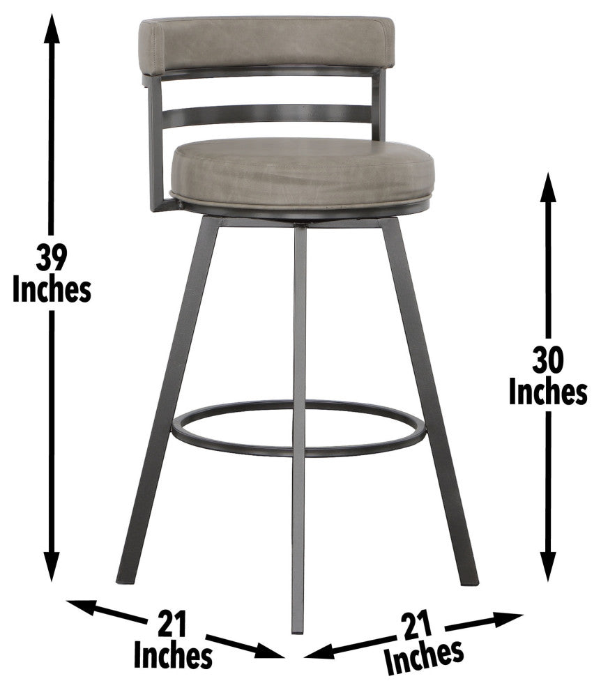 Gene Swivel Bar Stool, Bar Stool