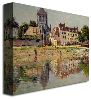 'By The River at Vernon' Canvas Art by Claude Monet