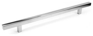 Celeste Pi Square Bar Pull Cabinet Handle Polished Chrome Stainless, 8.5"x12"