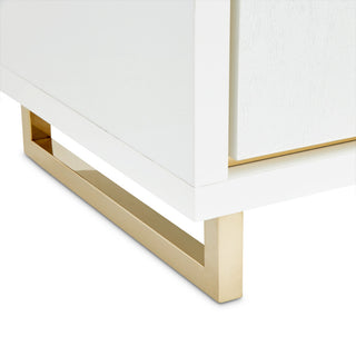 Palm Gate Nightstand, Cloud White