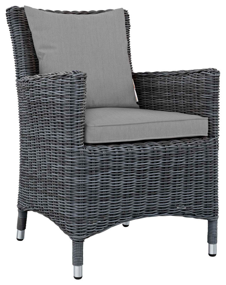 Canvas Gray Summon 2 Piece Outdoor Patio Sunbrella Dining Set