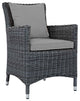 Canvas Gray Summon 2 Piece Outdoor Patio Sunbrella Dining Set