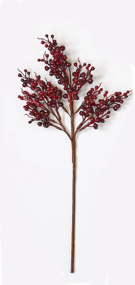 Weatherproof Berry Pick, Set of 3, Burgundy, 18"