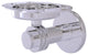 Mercury Tumbler and Toothbrush Holder with Dotted Accents, Polished Chrome