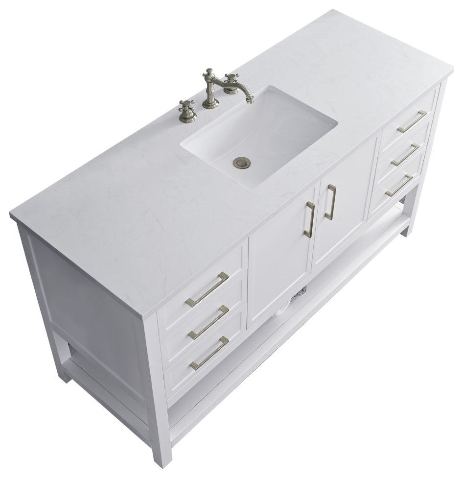 Arlo 60" Bathroom Vanity, White