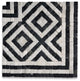 Guitam Black White 7.1x7.1 Marble Mosaic Border Corner Tile Tumbled, 1 piece
