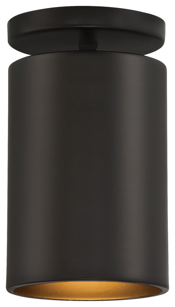Pint Outdoor LED Flush Mount, Matte Black