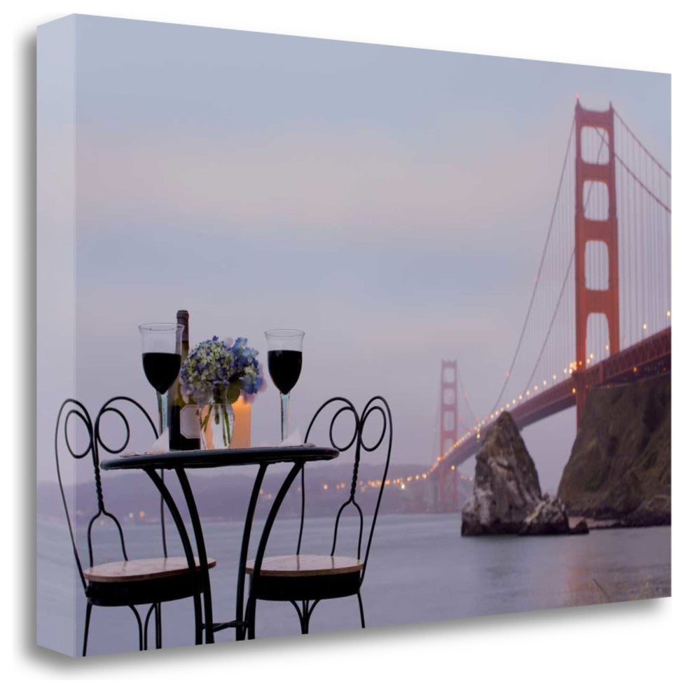 "Dream Cafe Golden Gate Bridge - 37" By Alan Blaustein, Gallery Wrap Canvas