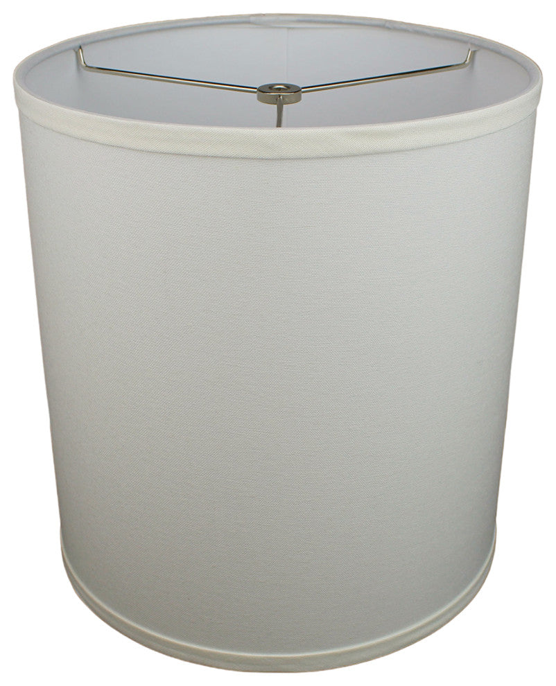 Fenchel Shades 11"x11"x12" Spider Attachment, Drum Lamp Shade, Linen Cream