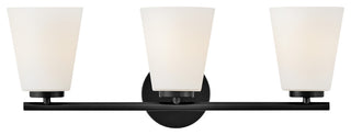 Lark Bri Medium Three Light Vanity, Black