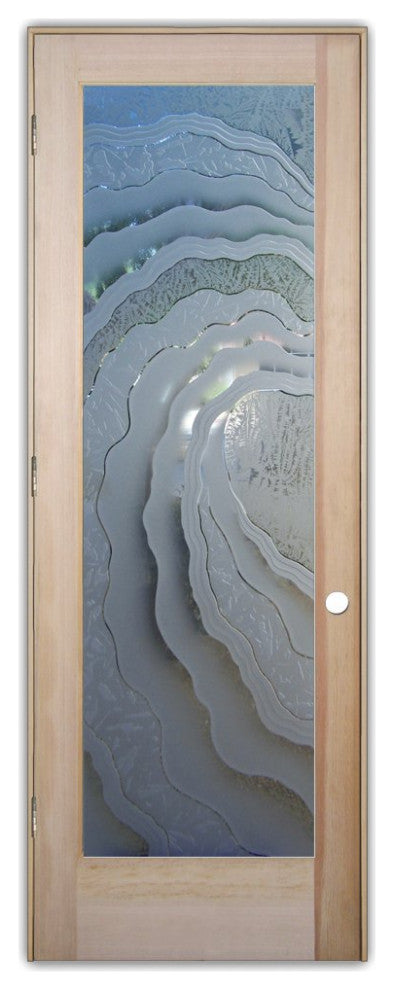 Interior Prehung Door or Interior Slab Door - Metacurl - Douglas Fir (stain...