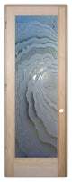 Interior Prehung Door or Interior Slab Door - Metacurl - Douglas Fir (stain...