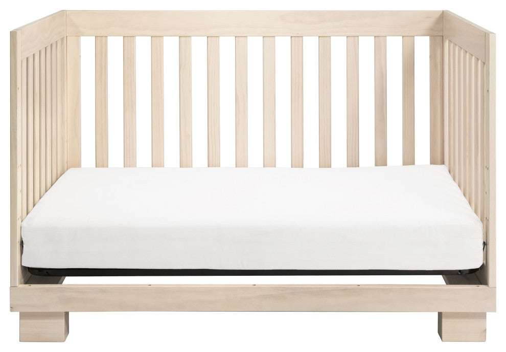 Modo 3-in-1 Convertible Crib With Toddler Bed Conversion Kit, Washed Natural