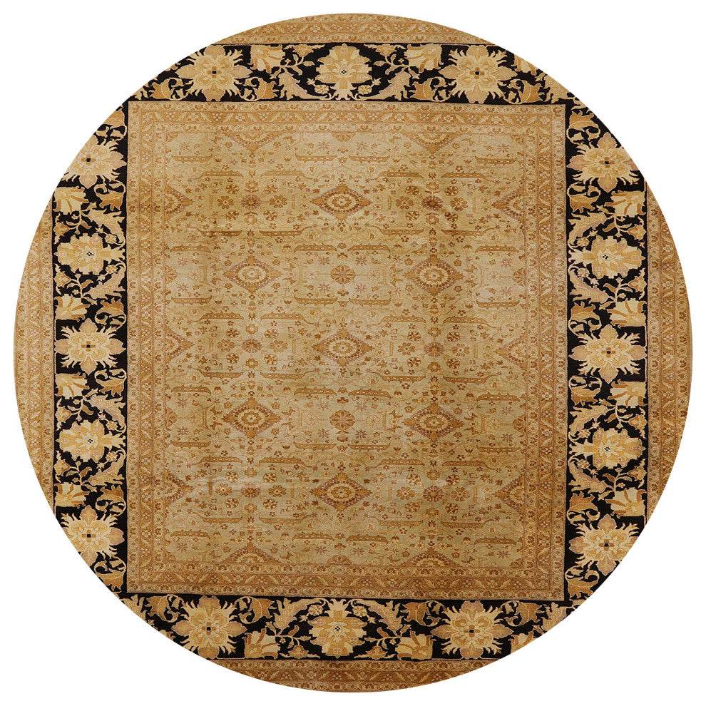 Ahgly Company Indoor Round Mid-Century Modern Area Rugs, 4' Round