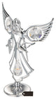 Matashi Chrome Plated Angel w/ Doves Figurine