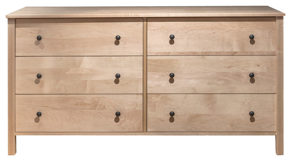Addison 6-Drawer Double Dresser, Natural Maple