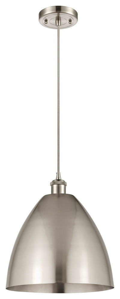 Ballston Dome Mini Pendant, Brushed Satin Nickel