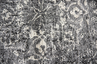 Panache PN6971 Gray Central Medallion Floral Area Rug, Runner 2'3"x7'7"
