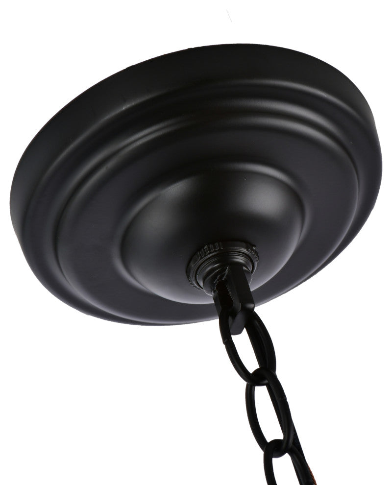 Lazzur Therain 4 Light 10" Matte Black Pendant