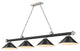 Zlite 2306-4MB-BN-MB15 4-Light Billiard, Matte Black