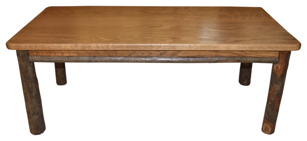 Hickory Solid Wood Coffee Table, Walnut