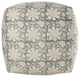 Bohemian Cottage Floral Cube Pouf