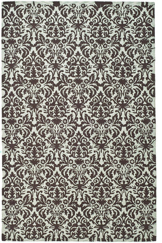 Safavieh Chelsea hk368c Damask Rug, Sage/Chocolate, 2'6"x8'0" Runner