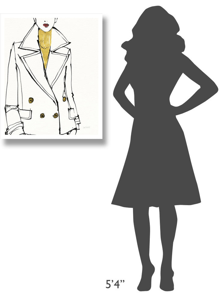 "Fashion Strokes I no Splatter" Digital Paper Print by Anne Tavoletti, 24"x30"