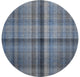Premium Machine Washable Mayfield AMF548 Blue 8' x 8' Round Rug
