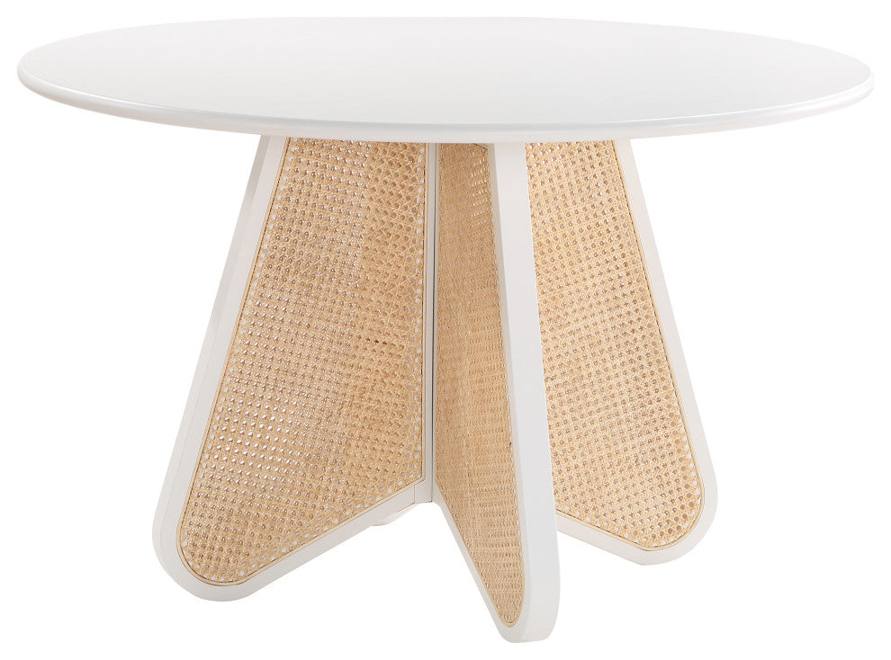 Butterfly Dining Table, White Finish
