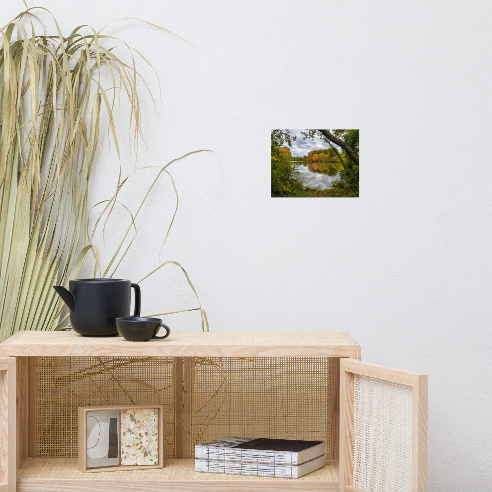 Lost in Autumn Color Landscape Photo, Rural Unframed Wall Art Print, 8" X 10"