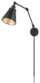 Evonne 1 Light 7.25 in. Swing Arm Wall Lamp Plug In/Wall Mount