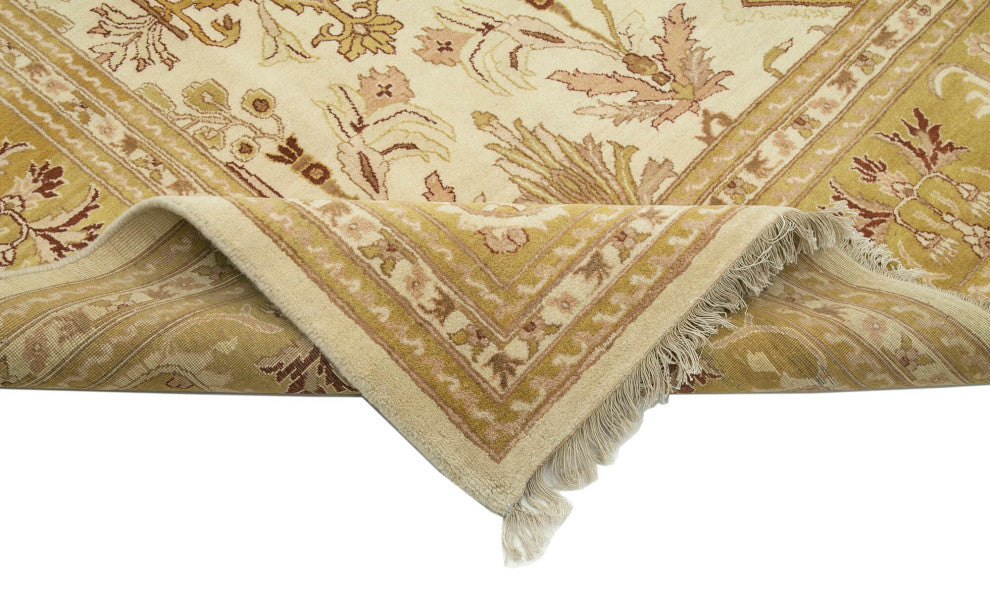 Rug N Carpet - Hand-Knotted Oriental 8' 9" x 11' 11" Pastel Oushak Area Rug