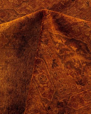 Overdyed, One-of-a-Kind Hand-Knotted Area Rug Brown, 9'3"x11'10"