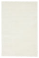 Unique Loom White Studio Solid Shag 4' 0 x 6' 0 Area Rug