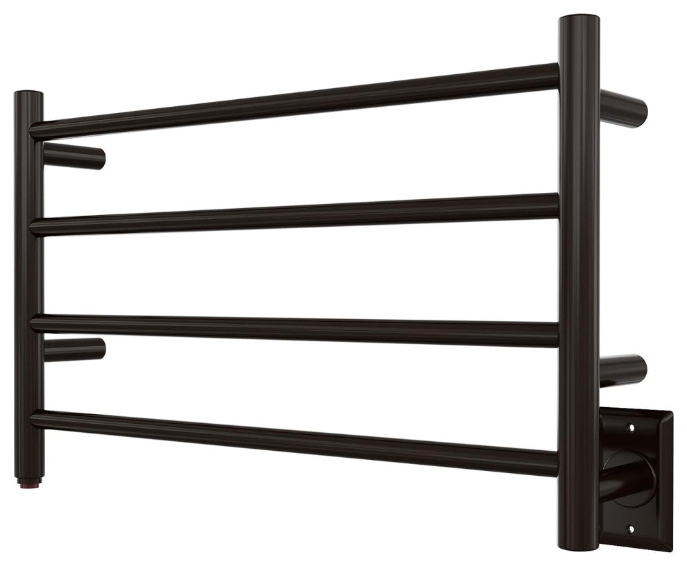 HEATGENE 4 Bar Wall-Mounted Plug-in / Hard-wiring Towel Warmer, Venetian Bronze