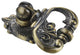 Utopia Alley Vallia Drop Ring Cabinet Pull, 2.6", Antique Brass, 5 Pack