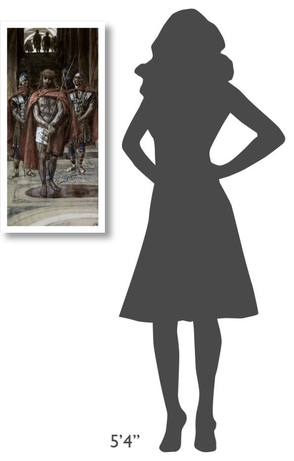 "Jesus Leaves The Judgement Hall" Digital Paper Print by James Tissot, 16"x32"
