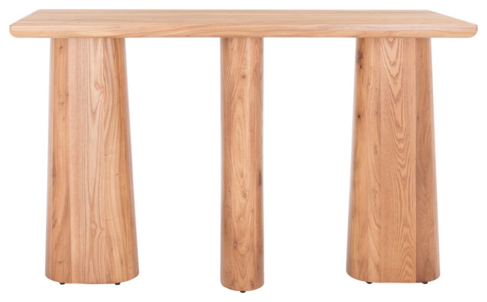 Safavieh Couture Ryllae Elm Wood Console Table Natural