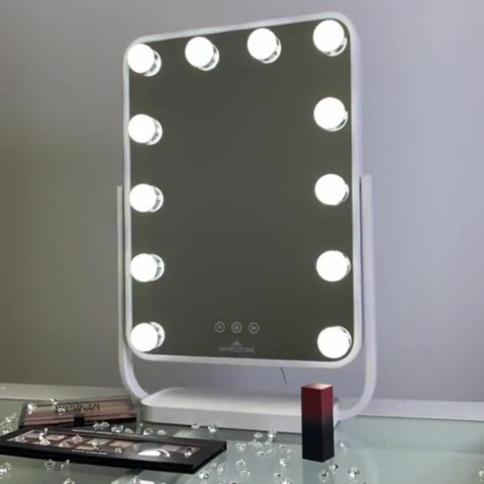 Contour Tri Tone Led Makeup Mirror, White