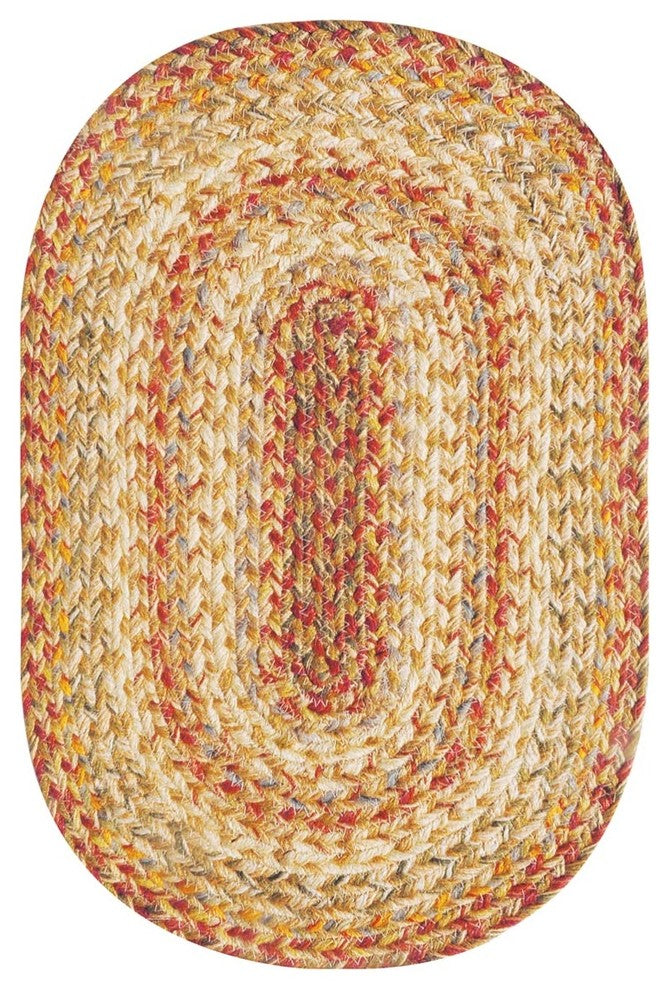 Homespice Decor Harvest Jute Braided Rug 8' x 10' (Oval)