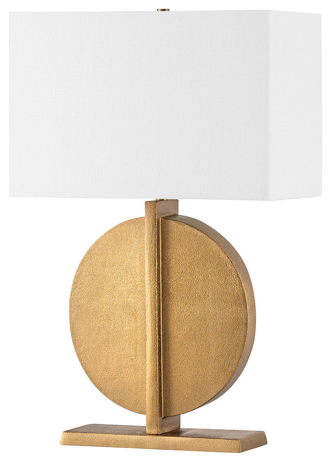 1-Light Table Lamp, Patina Brass
